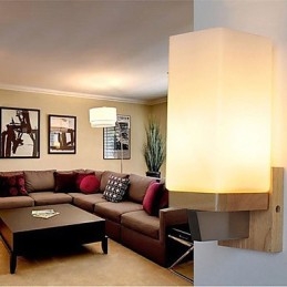 Applique da parete moderna contemporanea uplight in ossido nero E27 60 W