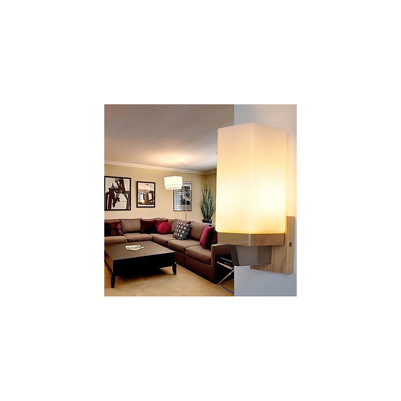 Applique da parete moderna contemporanea uplight in ossido nero E27 60 W