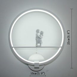 Applique da parete LED moderna minimalista in alluminio 30 cm