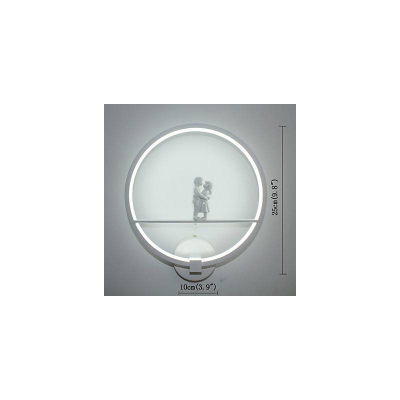 Applique da parete LED moderna minimalista in alluminio 30 cm