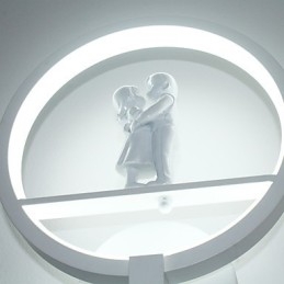 Applique da parete LED moderna minimalista in alluminio 30 cm