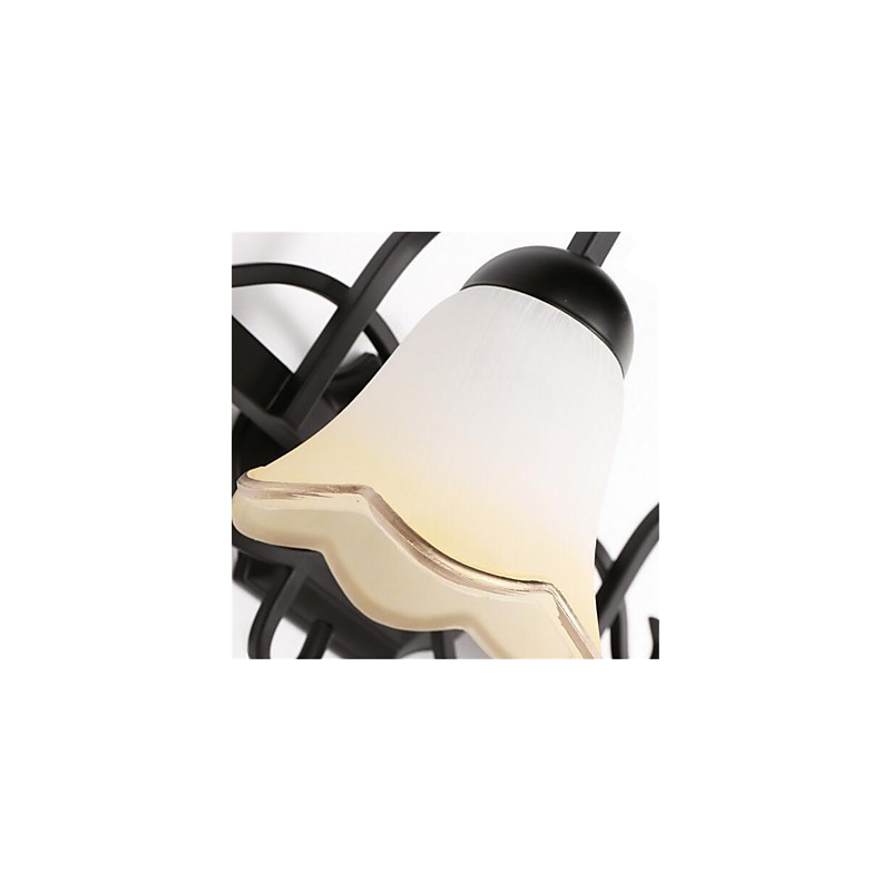Applique da parete LED country retrò con protezione occhi, 3 luci, E26/E27