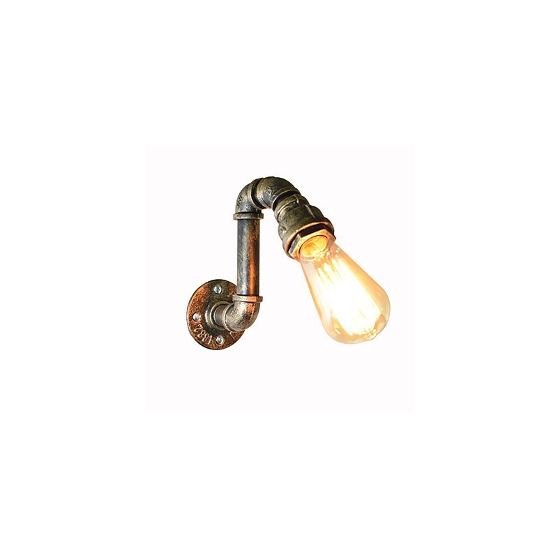 Applique da parete luce ambiente in metallo E27 4 W con lampadina