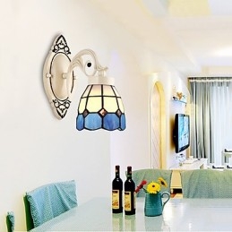 Applique da parete rustica Lodge con luce ambientale, finitura pitturata, E26/E27, 60 W