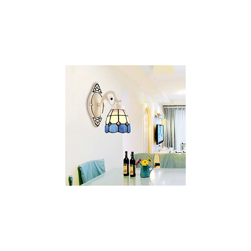 Applique da parete rustica Lodge con luce ambientale, finitura pitturata, E26/E27, 60 W