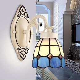 Applique da parete rustica Lodge con luce ambientale, finitura pitturata, E26/E27, 60 W