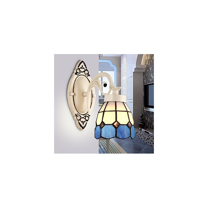 Applique da parete rustica Lodge con luce ambientale, finitura pitturata, E26/E27, 60 W