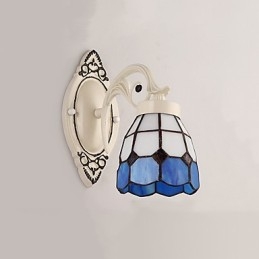 Applique da parete rustica Lodge con luce ambientale, finitura pitturata, E26/E27, 60 W