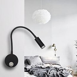 Applique da parete LED con interruttore On/Off, alluminio, 30 cm