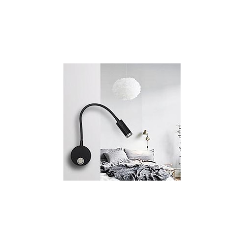 Applique da parete LED con interruttore On/Off, alluminio, 30 cm