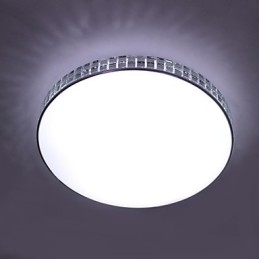 Plafoniera a filo LED integrato moderna in acrilico bianco 8W 85-265V 90