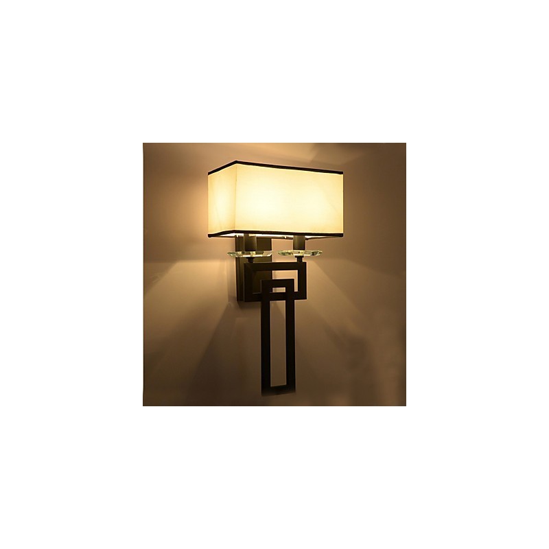 Applique da parete moderna contemporanea con luce ambientale, E12/E14, 2 lampadine