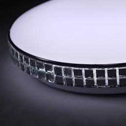 Plafoniera a filo LED integrato moderna in acrilico bianco 8W 85-265V 90