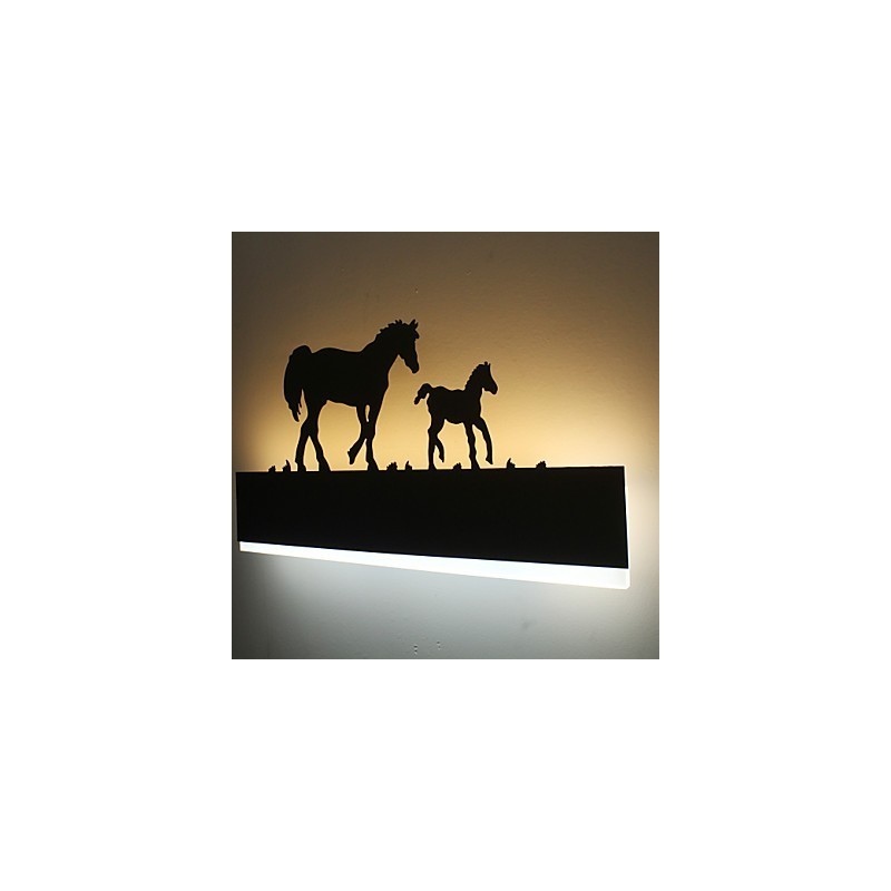 Applique da parete in acrilico moderna minimalista 38 cm, luce da comodino