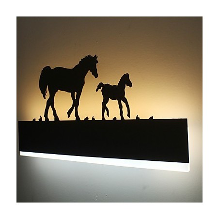Applique da parete in acrilico moderna minimalista 38 cm, luce da comodino