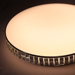 Plafoniera a filo LED integrato moderna in acrilico bianco 8W 85-265V 90