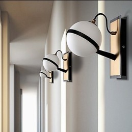 Applique da parete moderna contemporanea con luce ambientale LED integrato