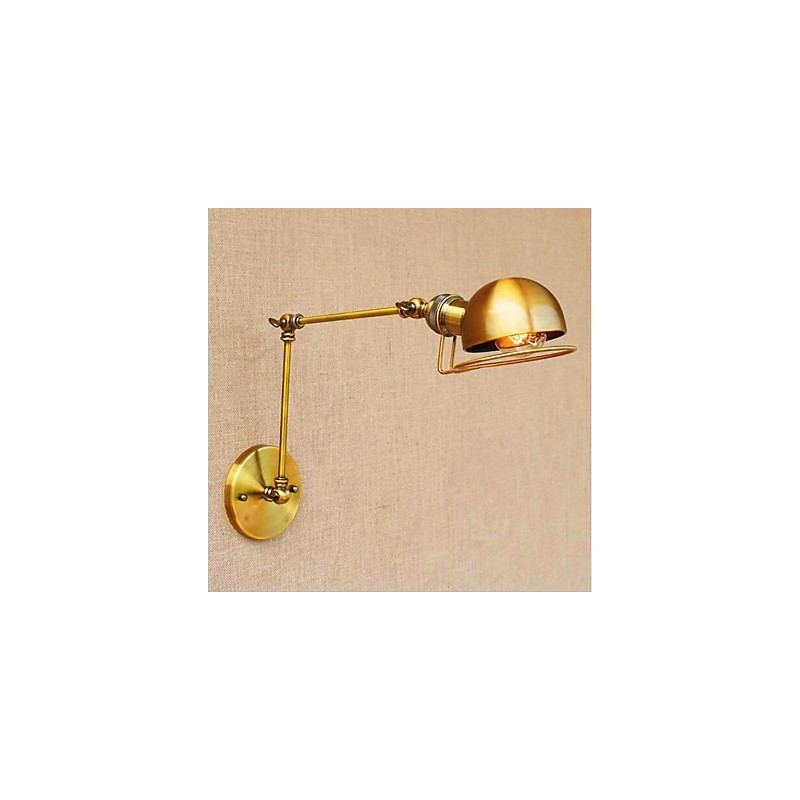 Applique da parete vintage mini con braccio oscillante, finitura verniciata, protezione occhi