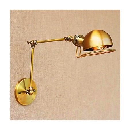 Applique da parete vintage mini con braccio oscillante, finitura verniciata, protezione occhi