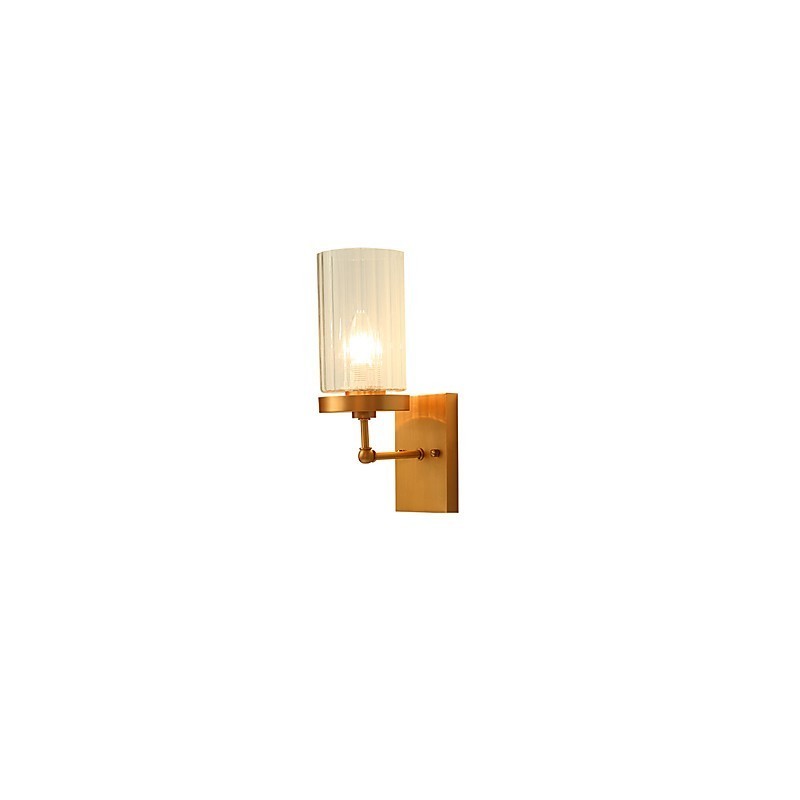 Applique da parete in ottone stile country tradizionale classico con luce verso l'alto