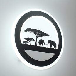 Applique da parete rotonda in acrilico LED 29 W per camera da letto, corridoio e ingresso