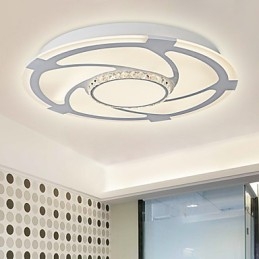 Plafoniera LED a filo moderna contemporanea bianca 3 lampadine 24W 58 cm
