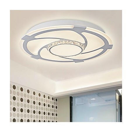 Plafoniera LED a filo moderna contemporanea bianca 3 lampadine 24W 58 cm