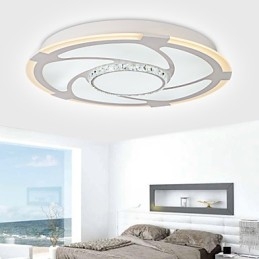 Plafoniera LED a filo moderna contemporanea bianca 3 lampadine 24W 58 cm