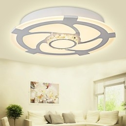 Plafoniera LED a filo moderna contemporanea bianca 3 lampadine 24W 58 cm