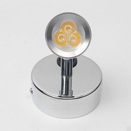 Applique da parete da lettura per comodino faretto universale cromo LED integrato