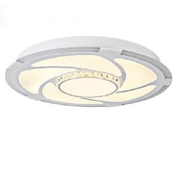 Plafoniera LED a filo moderna contemporanea bianca 3 lampadine 24W 58 cm