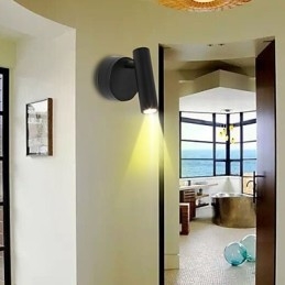 Applique da parete mini retrò antico con protezione occhi LED integrato 3 W