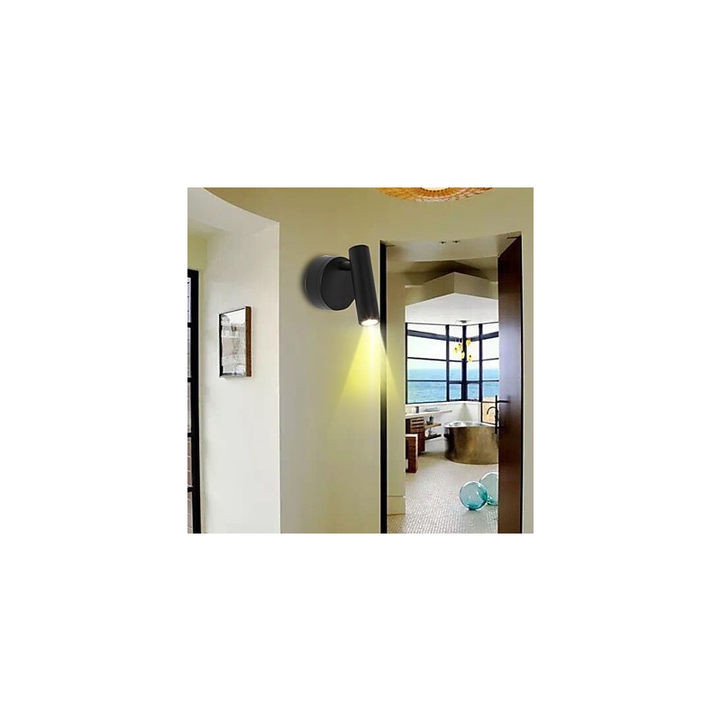 Applique da parete mini retrò antico con protezione occhi LED integrato 3 W