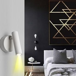 Applique da parete mini retrò antico con protezione occhi LED integrato 3 W