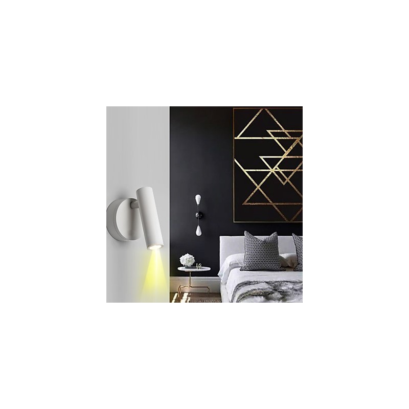 Applique da parete mini retrò antico con protezione occhi LED integrato 3 W