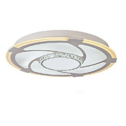 Plafoniera LED a filo moderna contemporanea bianca 3 lampadine 24W 58 cm