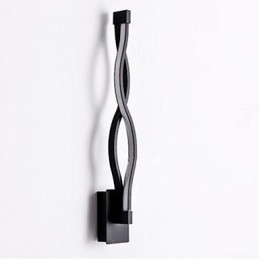 Applique da parete moderna in alluminio a onda con specchio LED integrato 16 W