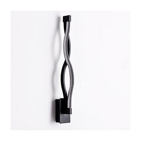 Applique da parete moderna in alluminio a onda con specchio LED integrato 16 W