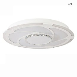 Plafoniera LED a filo moderna contemporanea bianca 3 lampadine 24W 58 cm