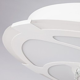Plafoniera LED a filo moderna contemporanea bianca 3 lampadine 24W 58 cm