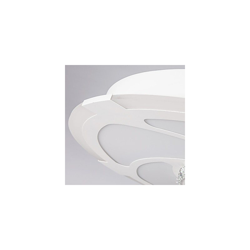 Plafoniera LED a filo moderna contemporanea bianca 3 lampadine 24W 58 cm