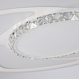 Plafoniera LED a filo moderna contemporanea bianca 3 lampadine 24W 58 cm