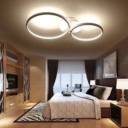 Plafoniera a filo moderna e contemporanea LED integrato 49W bianca 84 cm