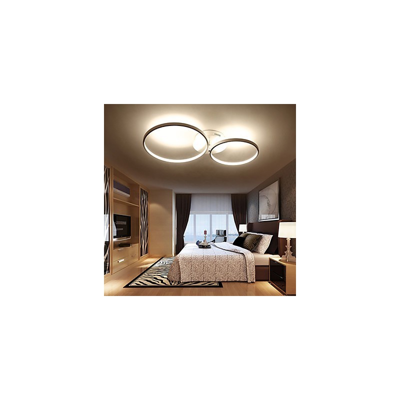 Plafoniera a filo moderna e contemporanea LED integrato 49W bianca 84 cm