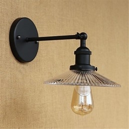 Applique da parete retrò country con luce ambientale, protezione occhi, mini