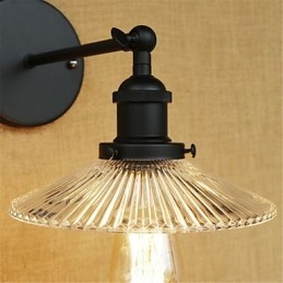 Applique da parete retrò country con luce ambientale, protezione occhi, mini