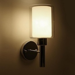 Applique da parete moderna/contemporanea uplight in vetro E27 12x28 cm