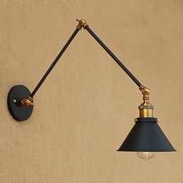 Applique da parete con braccio oscillante e faretti da incasso LED