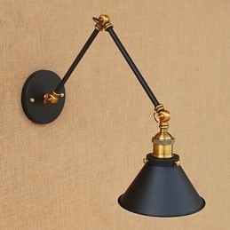 Applique da parete con braccio oscillante e faretti da incasso LED