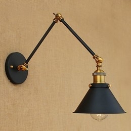 Applique da parete con braccio oscillante e faretti da incasso LED